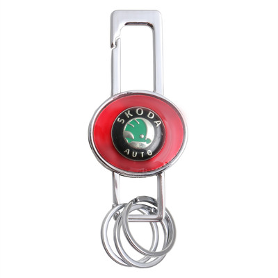 

Forty Creek Round Skoda Locking Key Chain(Multicolor)