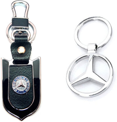 

City Choice Mercedes Leather Metal Hook Combo Locking Key Chain(Multicolor)