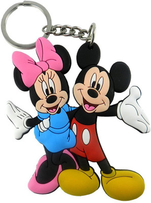 

zhosy micky mosue and minimouse double sided Locking Key Chain(Multicolor)