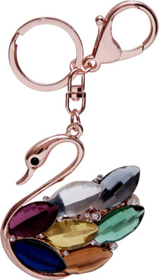 

Oyedeal Stone Studded Swan SW01 Locking Key Chain(Multicolor)