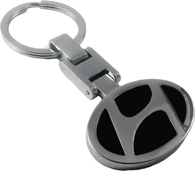 

Techpro Doublesided Black Hyundai Metal Key Chain(Multicolor)