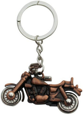 GCT Royal Enfield Bullet Bike Copper Metal Key Chain(Brown)