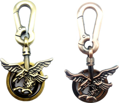 

City Choice Combo of Eagles Hook Locking Key Chain(Multicolor)