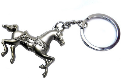 

Techpro 3D Metal Horse Key Chain(Silver)