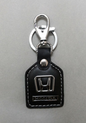 Oyedeal 213 Car Logo Honda Leather Locking Key Chain(Black)