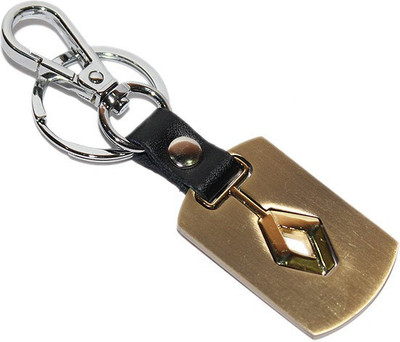 

Aura Renault Cars Detachable Logi Full Metal Imported Locking Key Chain(Gold)
