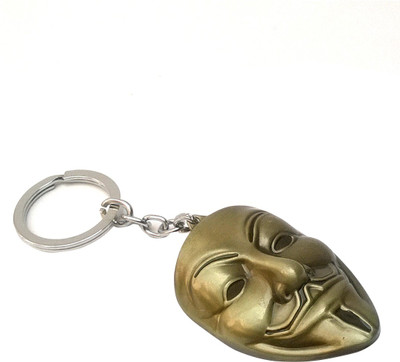 

Brndey Vendetta Mask Keychain Key Chain(Gold)