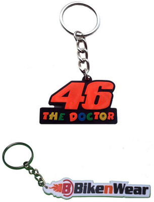

Bikenwear Doctor-46-Orange & BIkenwear Key Chain(Orange, Silver)