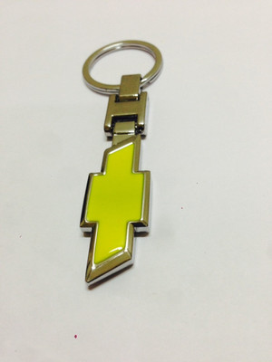 Aura Chevrolet Cars Metal Key Chain(Yellow)