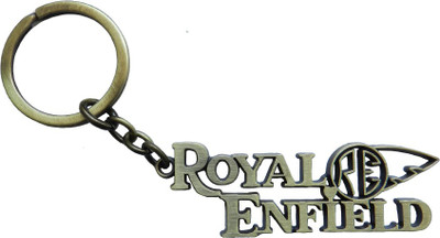 

Techpro Metal Golden Color Royal Enfield Key Chain(Silver)