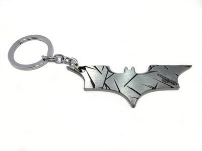 Optimus traders Batman Justice league wings Metal Keychain Locking Key Chain(Silver)