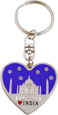 

Forty Creek Taj Mahal India Heart Key Chain(Blue)