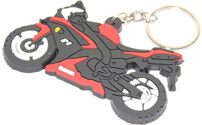 

Aura Yamaha Sports Bike Shape Rubber Locking Key Chain(Multicolor)