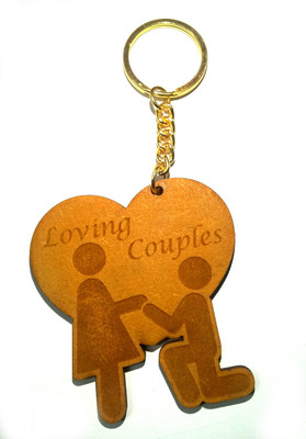 

Cam KEY CHAIN LOVE HEART Key Chain(Brown)