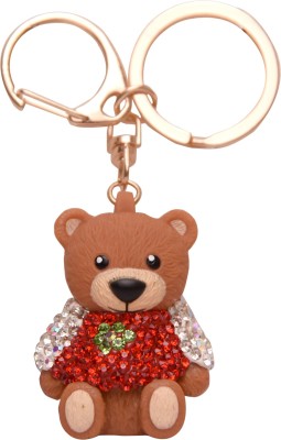 

Dealfinity Studded Teddy Bear DKYCN1642 Key Chain(Multicolor)