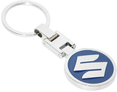 

Aura Imported Heavy Metal Maruti Suzuki Logo Key Chain(Blue, Silver)