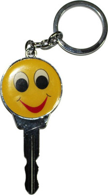 

Madhuraj Smiley Key Shape Design Key Chain(Yellow)