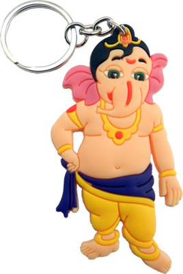 

CTW Beautiful Standing Bal Ganesha Key Chain(Multicolor)