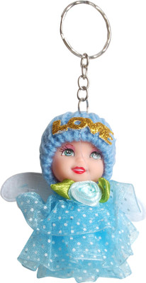 

Dealfinity Cute Doll with Polka Dots Dress DKYCN1862 Key Chain(Multicolor)