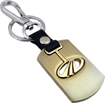 

Techpro Golden Colour Mahindra Locking Key Chain(Silver)