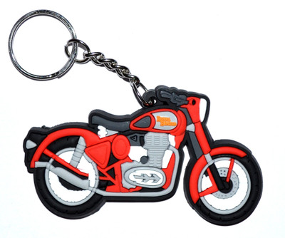 

Pin to Pen Royal Enfield Red Rubber Keychain Key Chain(Multicolor)