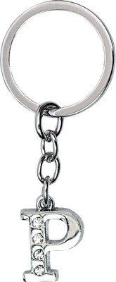 

U R God Alphabet "P" Key Chain(Silver)