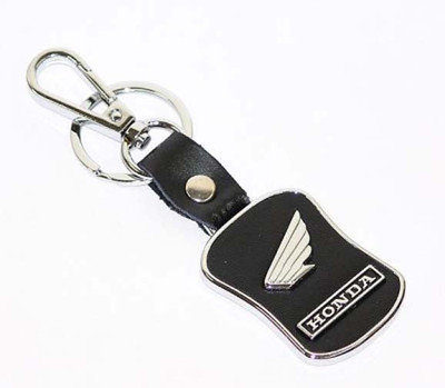 

City Choice Bike Leather & Metal Locking Key Chain(Black, Silver)
