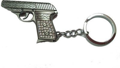 

City Choice Studded Gun Key Chain(Black)