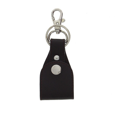 

Walletsnbags Walletsnbags Leon Loop Keychain Locking Key Chain(Black)