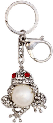 

Tootpado Frog - Stylish Stone Key Chain(Silver)