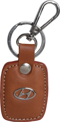 

Oyedeal Hyundai Faux Leather Metal KYCN1716 Locking Key Chain(Brown)