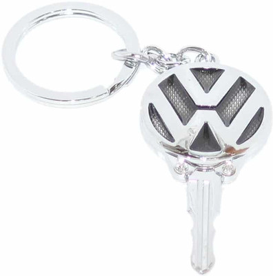 

Aura Imported Key Shape Full Metal Volkswagen Key Chain(Black, Silver)