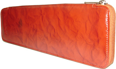 

Goodluck Environmental Leather Key Pouch H=25, W=9, L=2. Locking Key Chain(Brown)