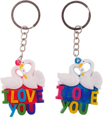 

Halowishes Love Bird Key Chain For Your Valentine Key Chain(Multicolor)
