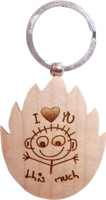 

Oyedeal Express Love KYCN363 Wooden Engraved Key Chain(Brown)
