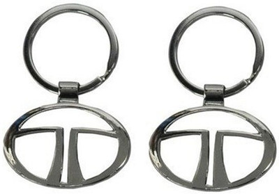 

Aura Set Of 2 Imported Tata Cars Full Metal Locking Key Chain(Silver)