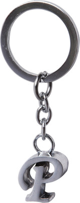 

Dealfinity Alphabet Letter P Metal DKYCN439. Key Chain(Silver)