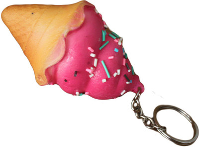 

GeekGoodies Ice Cream Cone Single Ring Key Chain(Multicolor)