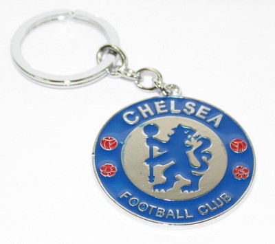 Aura Chelsea Football Club Full Metal Imported Locking Key Chain(Blue, Silver)