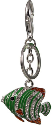 

Tootpado Fish - Stylish Stone Metal Fashion Accessories Key Chain(Green)
