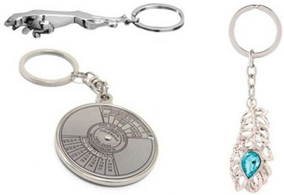 

CTW Jaguar Omg Metal & Callender Combo Key Chain(Silver)
