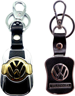 

City Choice New Combo of Volkswagen Leather-Metal Hook Locking Key Chain(Multicolor)