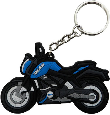 GCT KTM Duke Logo Sky Blue Black Synthetic Rubber Bike Design-B Key Chain(Blue) available at flipkart for Rs.161