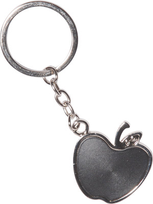 

Oyedeal Apple Shaped Metal Key Chain(Black)