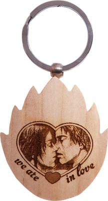 

Oyedeal Express Love KYCN357 Wooden Engraved Key Chain(Brown)