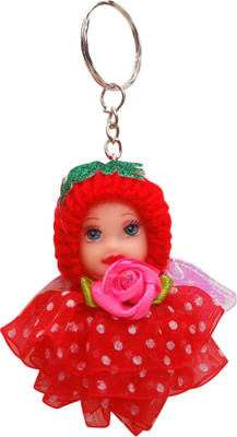 

Oyedeal Cute Doll with Polka Dots Dress KYCN1866 Key Chain(Multicolor)