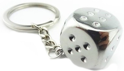 

Homeproducts4u HP4U-Dice-1 Key Chain(Silver)