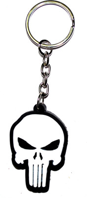 

Pin to Pen Phantum Skull Rubber keychain Key Chain(Multicolor)