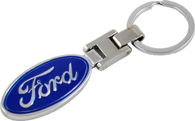 

Forty Creek Oval Ford Locking Key Chain(Blue, Silver)