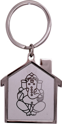 

Dealfinity Ganesha For Home DKYCN929 Key Chain(Silver)